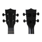 Flight NUS310 BLACKBIRD Soprano Ukulele met African Sapele Body, Zwarte Flight Snaren en Celtic Lasergravure