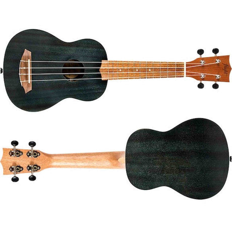 Flight NUS380 Topaz Soprano Ukulele met Sapele Body, Walnut Toets, Bone Topkam en Flight Nylon Snaren