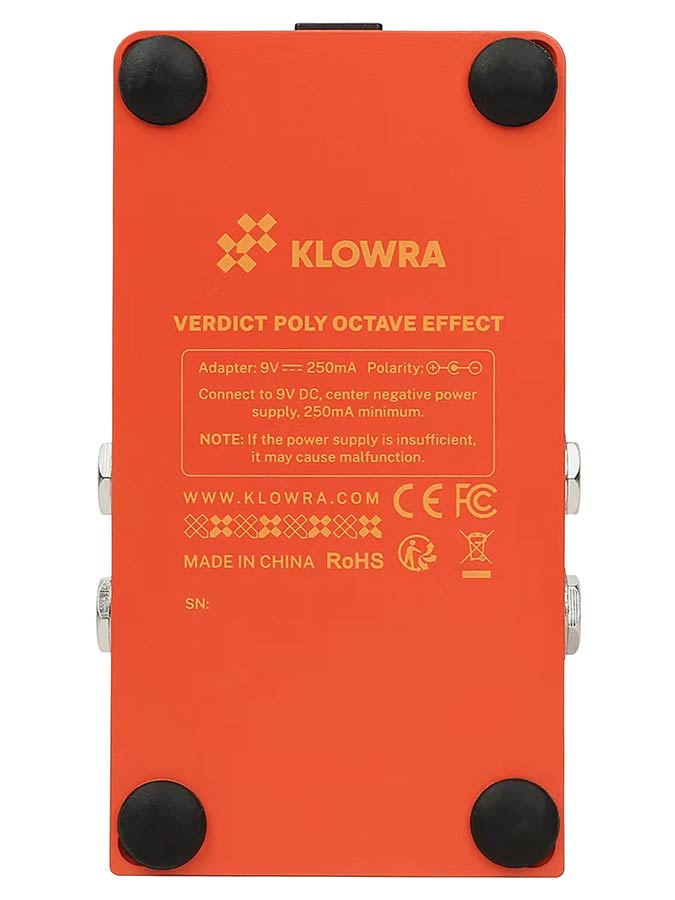 Klowra KBS-06 Bloom Infinity VERDICT polyphonic octave pedaal - 4 octaven
