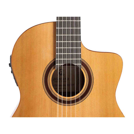 Admira GRANADA-ECTF thin body klassieke gitaar solid cedar sapele mahonie purple heart rosewood cutaway Fishman Clásica III
