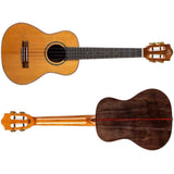 Flight Diana TE Elektrisch-Akoestische Tenor Ukulele met Solid Cedar Top, Walnut Body en Double B1U Pickup