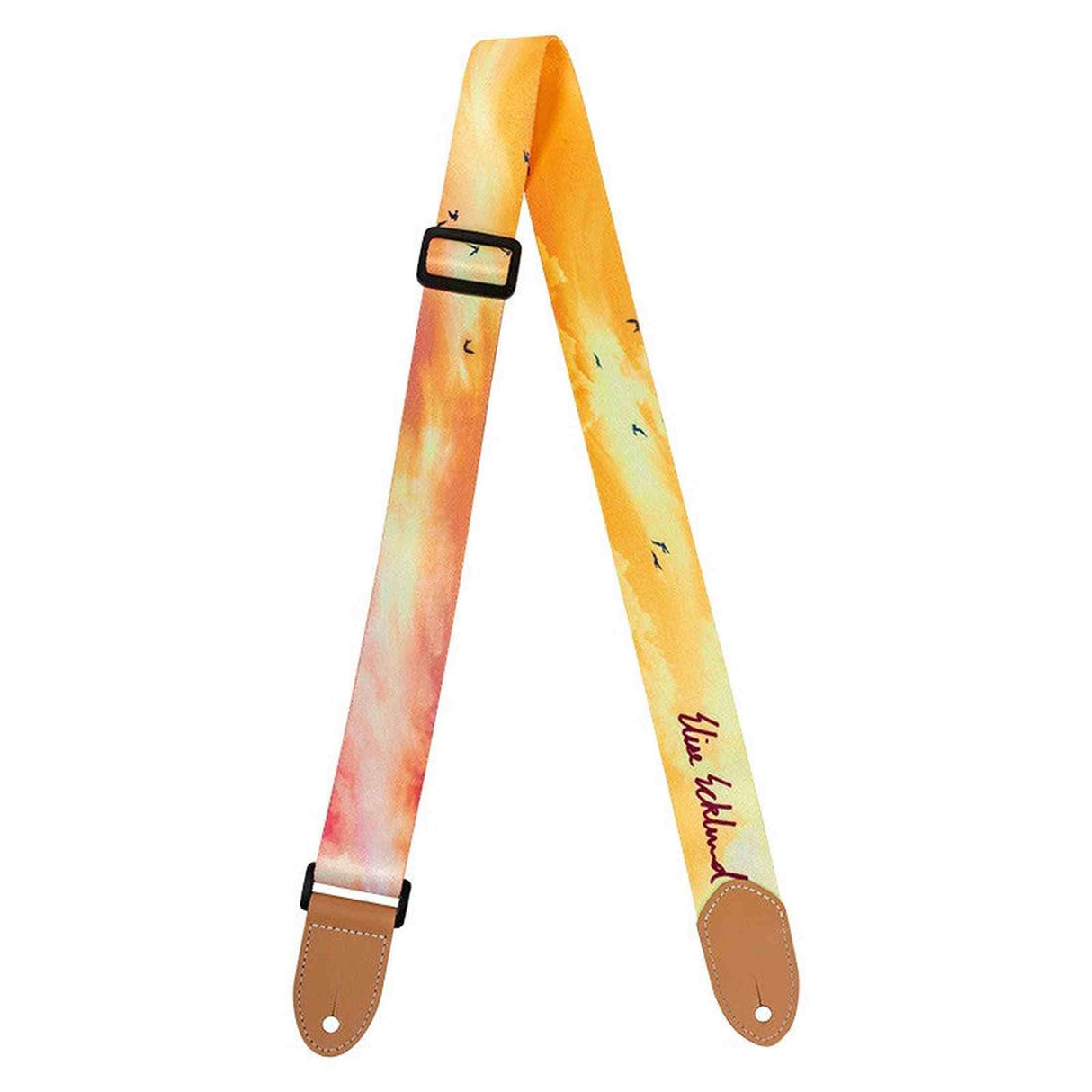 Flight S35 Sunset Elise Ecklund Signature Ukulele Strap met Leren Strap Ends en Verstelbare Lengte