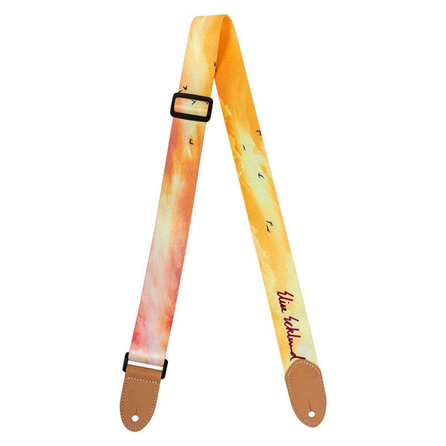 Flight S35 Sunset Elise Ecklund Signature Ukulele Strap met Leren Strap Ends en Verstelbare Lengte