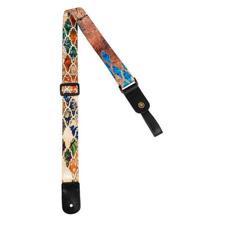 Flight S35 Granada Ukulele Strap Poly/Leer met Verstelbare Lengte en Leren Strap Ends