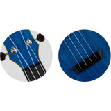 Flight TUSL-35 DB Soprano Longneck Ukulele Donkerblauw met Linden Top, ABS Body en Aquila Snaren