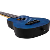 Flight TUSL-35 DB Soprano Longneck Ukulele Donkerblauw met Linden Top, ABS Body en Aquila Snaren