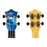 Flight TUSL-40 SPACE Soprano Longneck Ukulele met Linden Top, ABS Body en Aquila Snaren