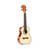 TOM 280 E Tenor Ukelele met Massief Sparren Bovenblad en Pickup Inclusief Luxe Hoes