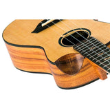 Flight Victoria Concert EQ-A Ukulele met Solid Sitka Spruce Top, Acacia Body, Cutaway en Pickup