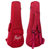 Flight DXBC Deluxe Concert Ukulele Gigbag 15mm Padded Wine Red met Accessoirevak