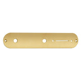 Boston CP-TE-G control plate, 32x160mm, Teaser, 8,5mm holes for metric pots, gold