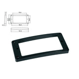 Boston HPR-08-TBK pickup ring, humbucker, plastic, black, height: 7,7x 9,3mm, high, slanted
