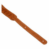 Flight S43 Camel Suède Ukulele Strap EU Handgemaakt met Headstock Tie