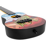 Flight TUC-UCU U Can Uke Signature Concert Ukulele met Linden Top, ABS Body en Desert Print