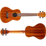 Flight NUC250 Concert Ukulele met Gelamineerd Acacia Body, 38 mm Topkam en Gigbag