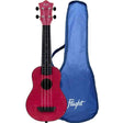 Flight TUS-65 RUBY Soprano Ukulele met Linden Top, ABS Body en Ruby Red Afwerking