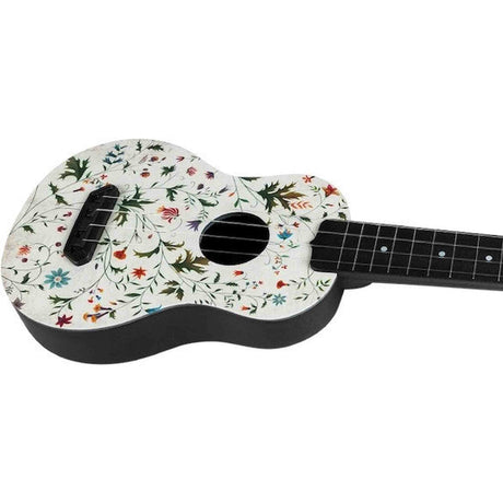 Flight UTS-40 FLOWER Ultra Travel Soprano Ukulele met Polycarbonate Body en Fluorocarbon Snaren