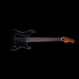 JET JS-407 MBK R 7-snarige S-style Elektrische Gitaar HH Vaste Brug Rosewood Toets Mat Zwart