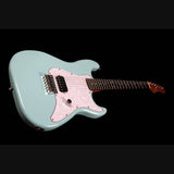 JET JS-400 HT BL S-style Elektrische Gitaar Humbucker Hardtail Rosewood Toets Blauw