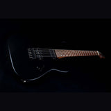 JET JS-501 BK Stygian S-style Elektrische Gitaar HH Vaste Brug Rosewood Toets Satijn Zwart