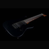 JET JS-507 BK Stygian 7-snarige S-style Elektrische Gitaar HH Vaste Brug Rosewood Toets Satijn Zwart