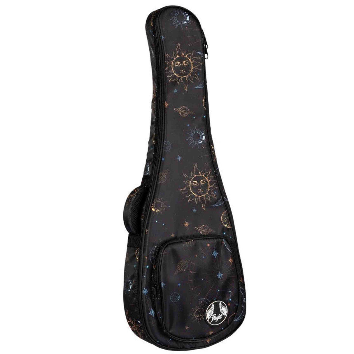 Flight FUB-T-GALAXY Gevoerde Gigbag voor Tenor Ukulele met Galaxy Design en Accessoirevak
