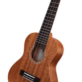 TOM T5 Tenor Ukulele Massief Mahonie met Gecompenseerde Kam en Luxe Hoes