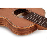 TOM 790 E Thinline Tenor Ukelele met Massief Red Cedar Bovenblad en Pickup Inclusief Luxe Hoes