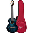 Flight ALMA10QM A10 Volmassief Tenor Ukulele - Gequilte Esdoorn Blauw