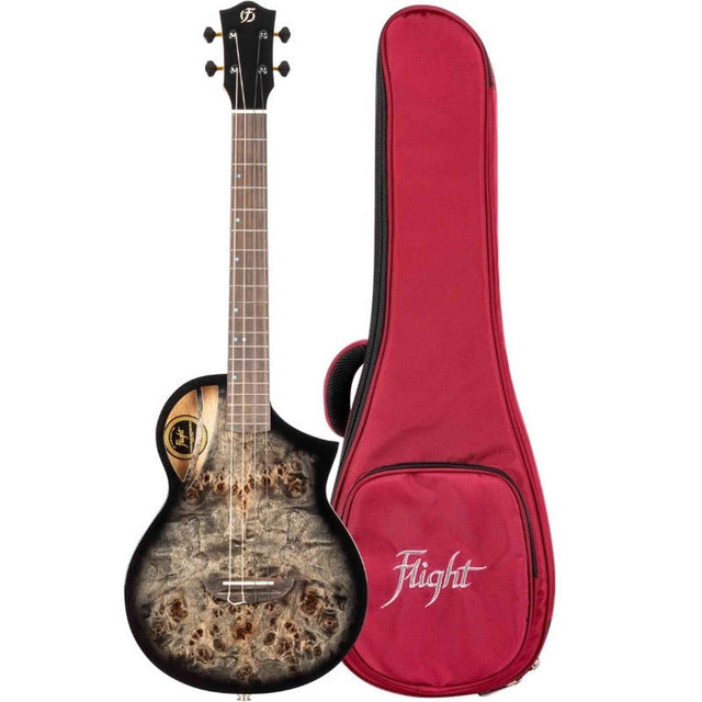 Flight Aviator Galaxy Baritone BR CE All Solid Poplar/Mango Cosmic Brown Elektro Akoestische Ukulele