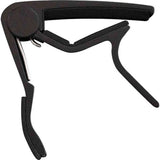 CLX Capo NYL BLK Capo voor Nylon Snaren Zwart met Veermechanisme
