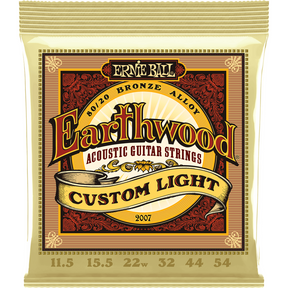 Ernie Ball 2007 Earthwood Akoestische Gitaar Snaren Custom Light 011.5–054 80/20 Bronze