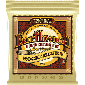 Ernie Ball 2008 Earthwood Akoestische Gitaar Snaren Rock n Blues 010–052 80/20 Bronze