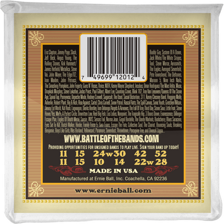 Ernie Ball 2012 Earthwood Akoestische Gitaar Snaren 12-String Medium 011–052 80/20 Bronze