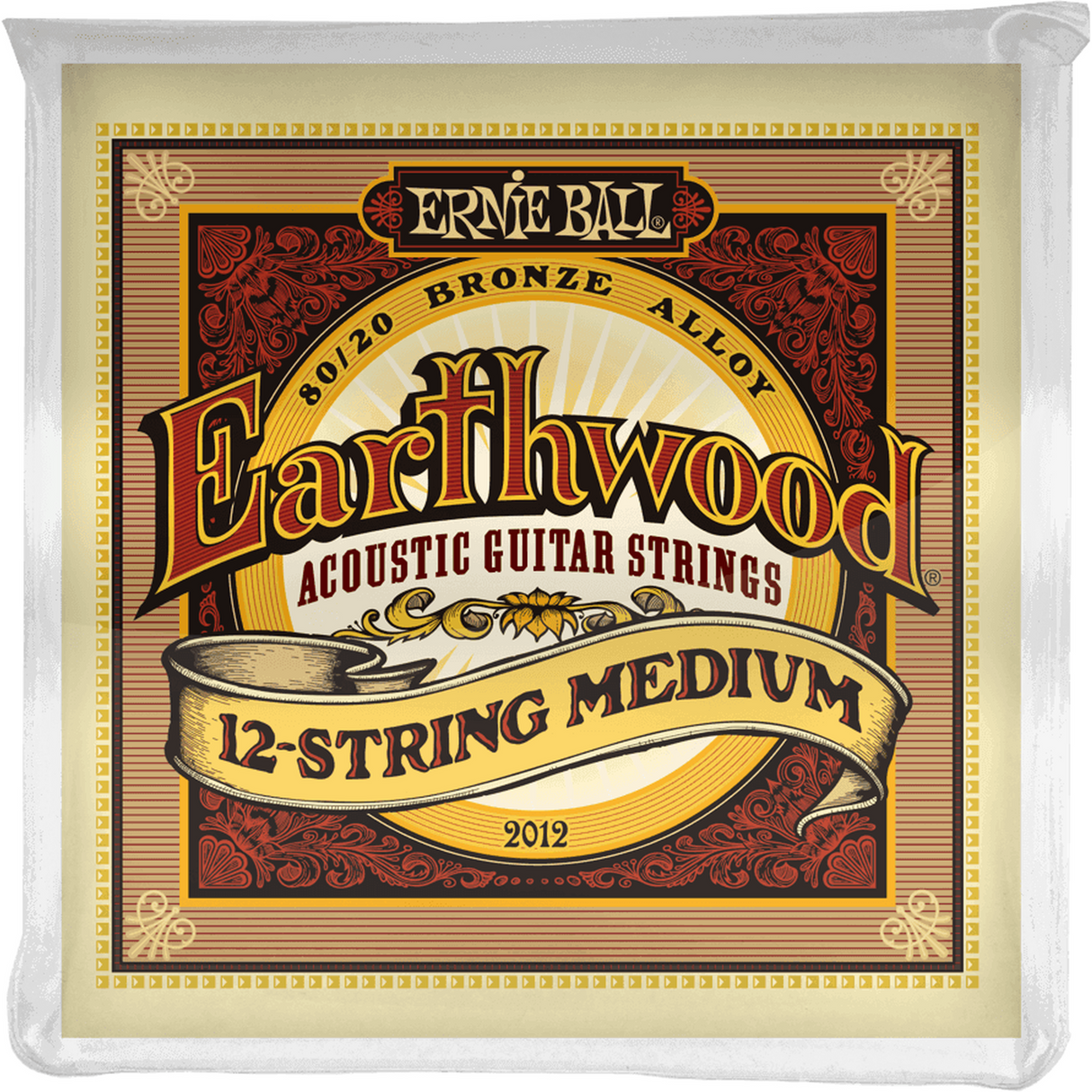 Ernie Ball 2012 Earthwood Akoestische Gitaar Snaren 12-String Medium 011–052 80/20 Bronze