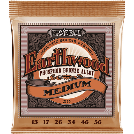 Ernie Ball 2144 Earthwood Fosforbrons Akoestische Gitaarsnaren Medium 13–56