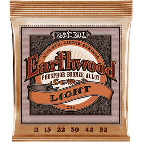 Ernie Ball 2148 Earthwood Fosforbrons Akoestische Gitaarsnaren Light 11–52