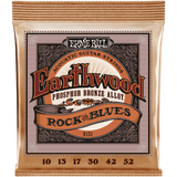 Ernie Ball 2151 Earthwood Fosforbrons Akoestische Gitaarsnaren Rock & Blues 10–52