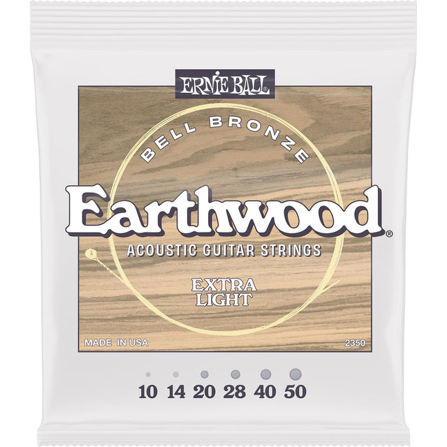 Ernie Ball 2350 Earthwood Bell Bronze Akoestische Gitaarsnaren Extra Light 10–50