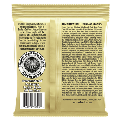 Ernie Ball 3003 Akoestische Gitaarsnaren 80/20 Brons Medium Light 12–54 3-Pack