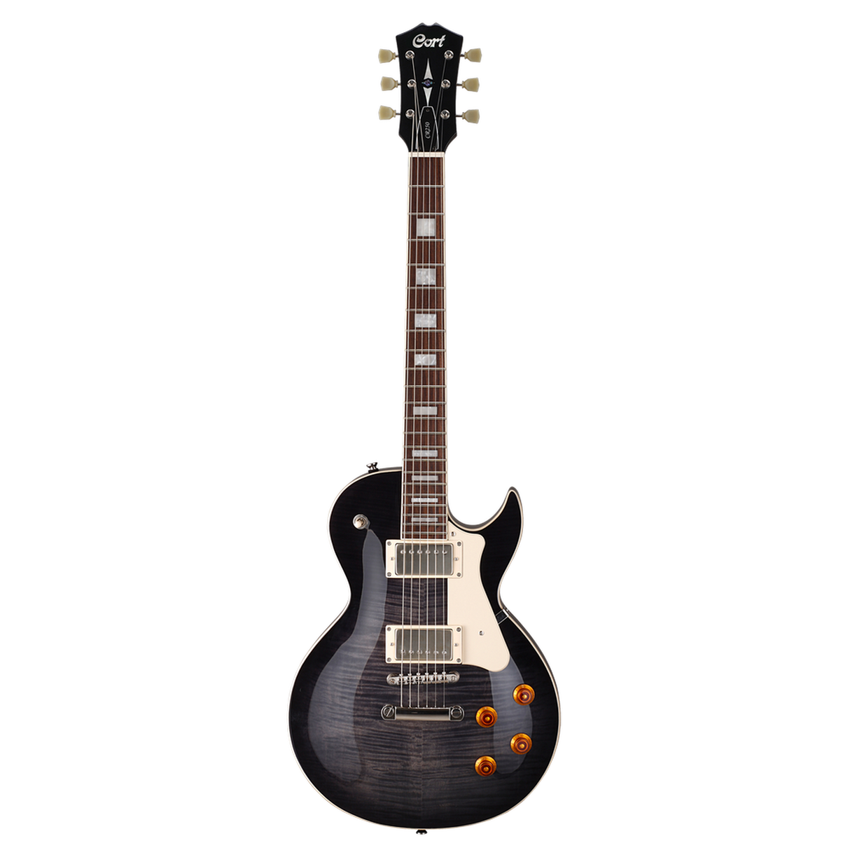 CORT CR250TBK2 Elektrische gitaar LP-model Translucent Black