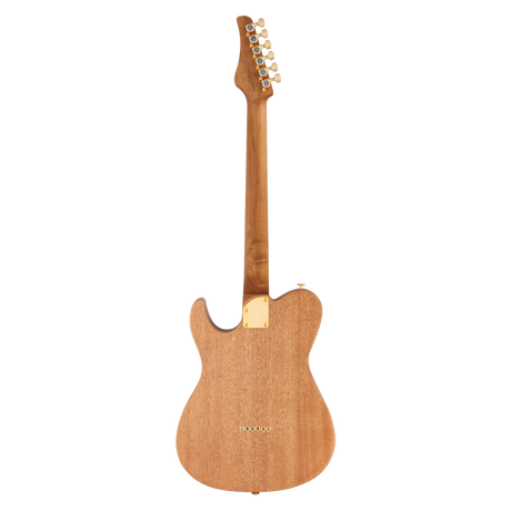 FGN Expert Iliad elektrische gitaar Natural Flat, Madagascar Rosewood Top, 22 RVS frets, met koffer