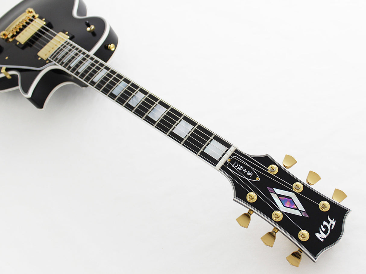 FGN Neo Classic LC20 elektrische gitaar Black High Gloss, Seymour Duncan SH 1 en SH 4, met gigbag