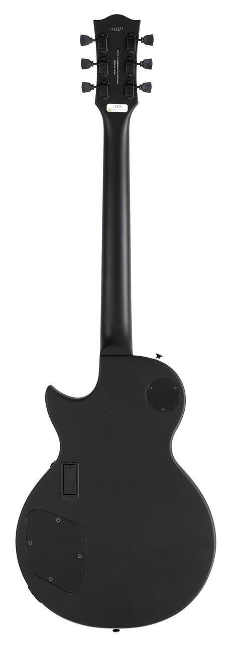 FGN Neo Classic LS10 elektrische gitaar Matte Black, EMG 81 en 85, met gigbag