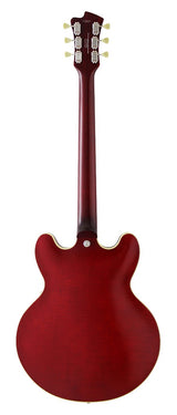 FGN Masterfield Semi HH elektrische gitaar Cherry, Flamed Maple Top, Alnico 3 humbuckers, met koffer