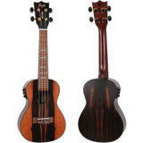 Flight DUC460 EQ Concert Ukulele – Elektro-akoestisch, Amara hout, met FU-T3 Pickup