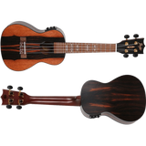 Flight DUC460 EQ Concert Ukulele – Elektro-akoestisch, Amara hout, met FU-T3 Pickup