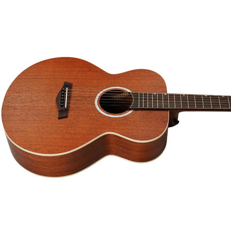 Flight PIXI MAH Reisgitaar met Massief Mahonie Bovenblad Natural Satin