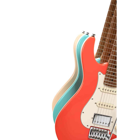 Cort G200SE ACR Elektrische Gitaar HSS Populier Roasted Maple Neck Antique Cream met Tremolo