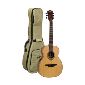 LÂG ESCAPADE-RCE Travel Elektro-Akoestische Gitaar - Massief Rood Ceder